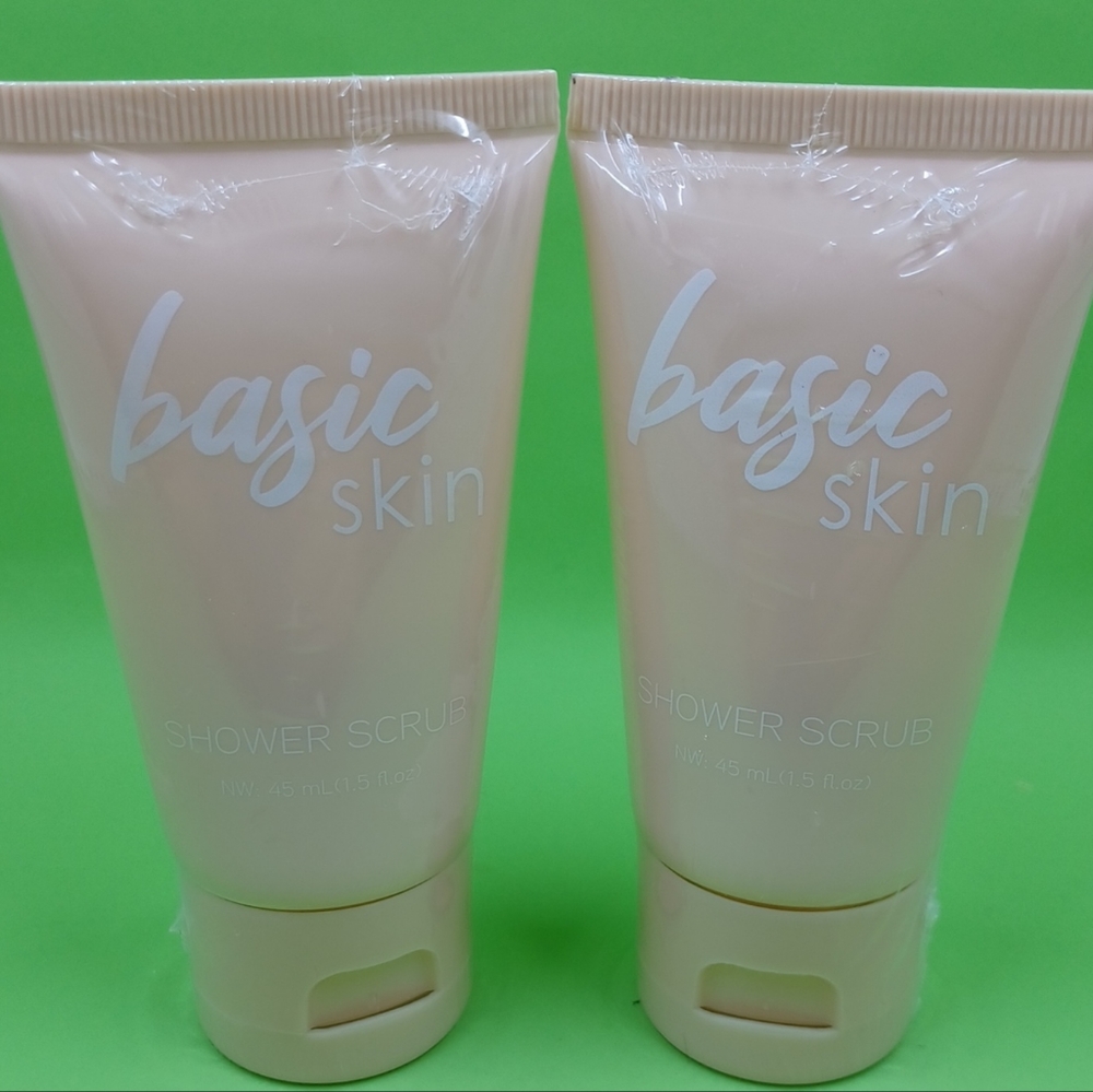 BASIC skin Shower Scrub lot of 2